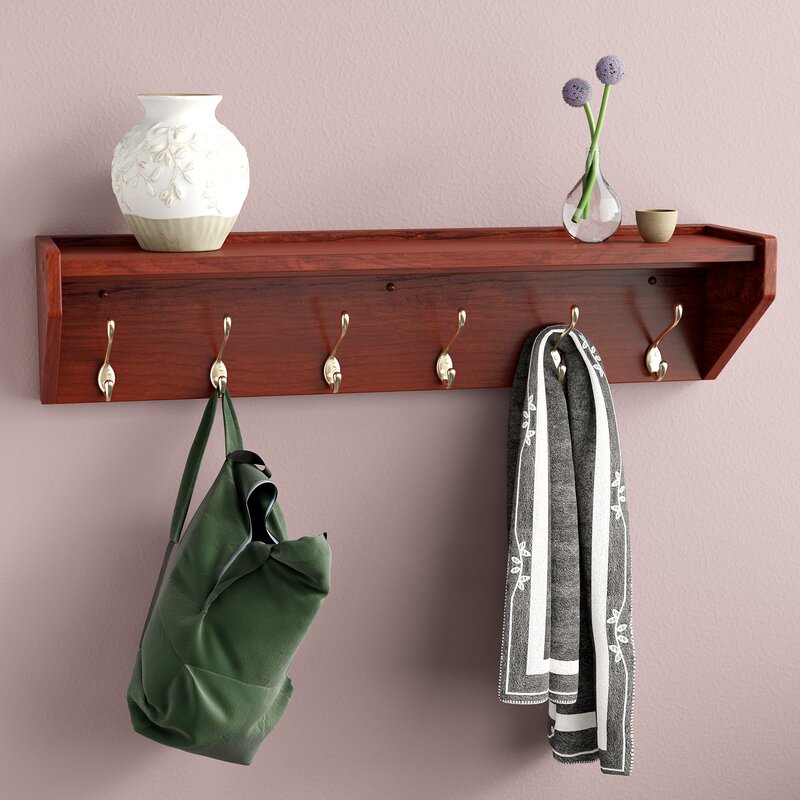 Three Posts Wall Mounted Coat Rack & Reviews Wayfair